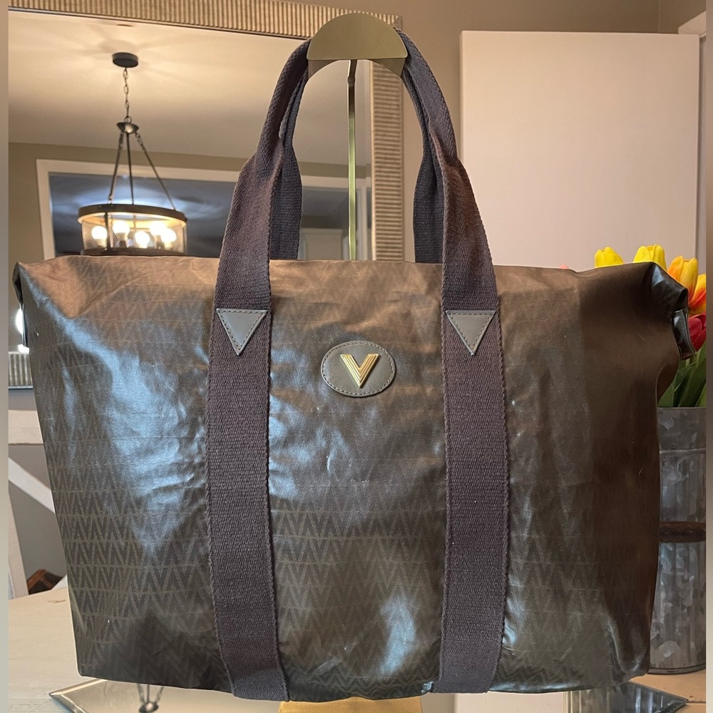Mario Valentino Brown Large Tote Bag